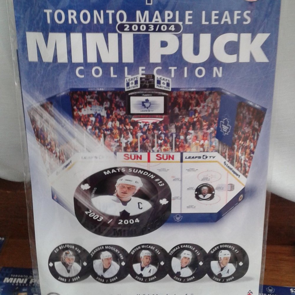 Toronto Maple Leafs Collectible Mini Pucks